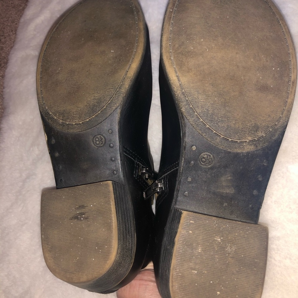 Black Leather Booties - Picture 4 of 5